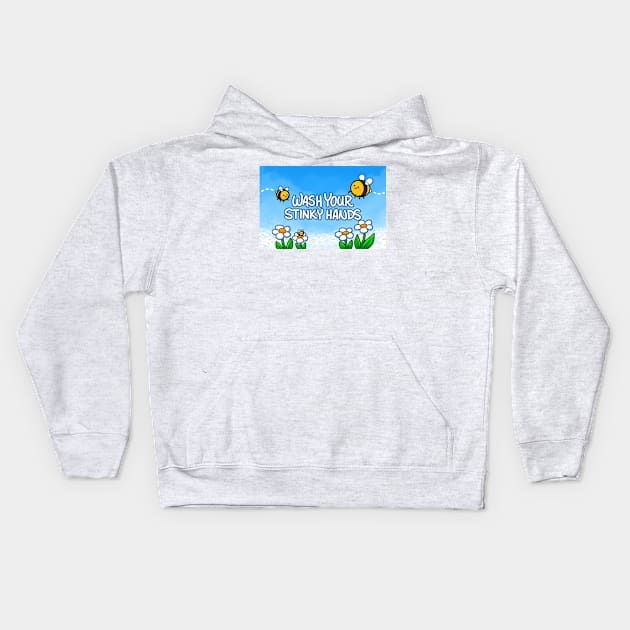 Bee Courteous Kids Hoodie by StarSheepSweaters